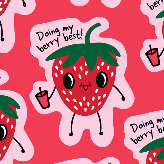 PRE-ORDER Doing my Berry Best! Sticker