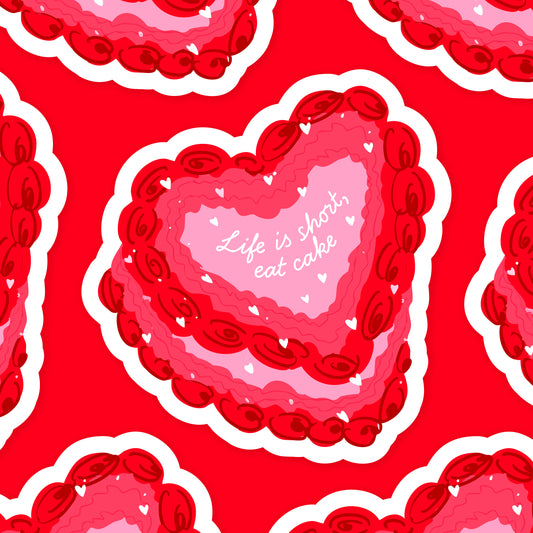 PRE-ORDER! Eat Cake Sticker