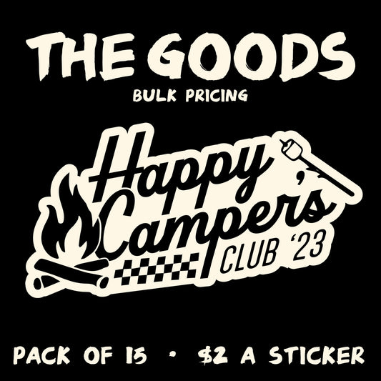 WHOLESALE Happy Camper Club Sticker