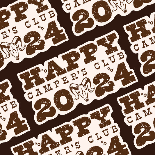 PRE-ORDER Western Happy Camper Club 2024 Sticker