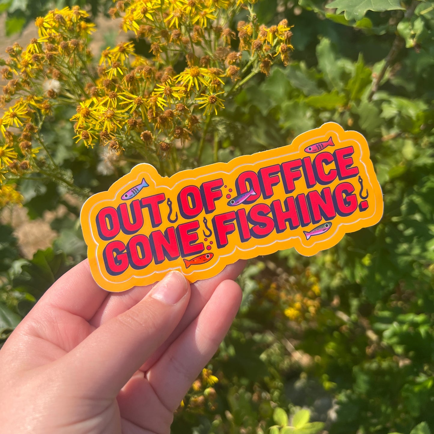 Gone Fishing Sticker