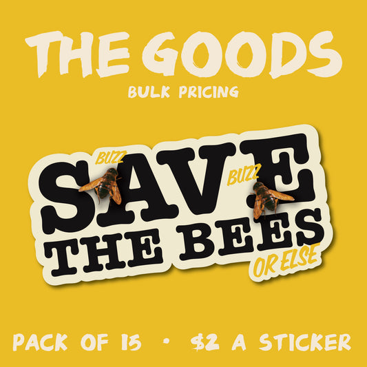 WHOLESALE Save the Bees Sticker