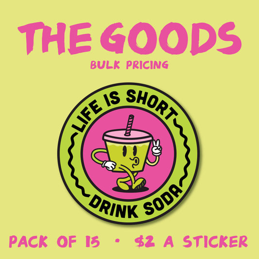 WHOLESALE Soda Sticker